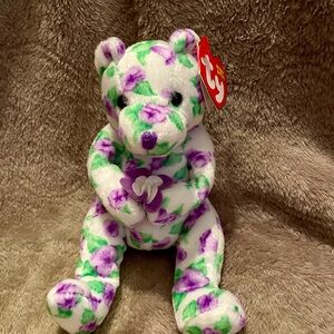 Ty Beanie Corsage EXCELLENT CONDITION 2003 w/ PE pellets 🪿💜
